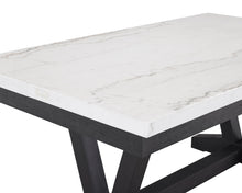 Load image into Gallery viewer, Varley - Genuine Marble Dining Table - Charcoal &amp; White