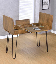 Load image into Gallery viewer, Sheeran - Writing Desk With Storage - Rustic Amber