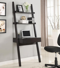 Load image into Gallery viewer, Colella - 1-Drawer Ladder Desk With Shelf - Cappuccino