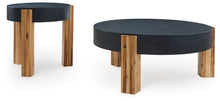 Load image into Gallery viewer, Breenmore - Black / Natural - Occasional Table Set (Set of 2)