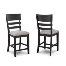 Load image into Gallery viewer, Guthrie - Counter Height Chair (Set of 2) - Charcoal &amp; Gray