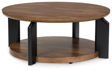 Load image into Gallery viewer, Kraeburn - Brown / Black - Round Cocktail Table