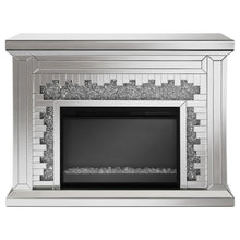 Load image into Gallery viewer, Gilmore - Mirrored Freestanding Electric Fireplace - Silver