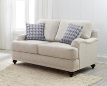 Load image into Gallery viewer, Glenn - Upholstered English Arm Loveseat - Light Gray And Blue