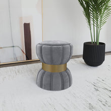 Load image into Gallery viewer, Sora - Round Upholstered Ottoman