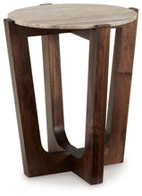 Load image into Gallery viewer, Tanidore - Warm Brown - Round End Table