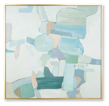 Load image into Gallery viewer, Wynburn - White / Blue / Green - Wall Art