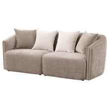 Load image into Gallery viewer, Townsend - Chenille Upholstered Rolled Arm Sofa - Latte