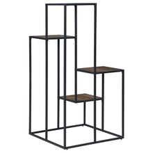 Load image into Gallery viewer, Rito - 4-Tier Multi - Display Shelf - Rustic Brown And Black
