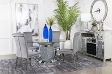 Load image into Gallery viewer, Ellie - Mirrored Pedestal Dining Table Set