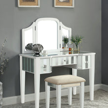 Load image into Gallery viewer, Cyndi - Vanity With Stool - White