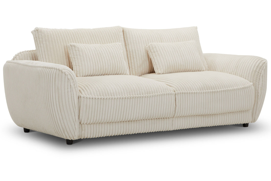 Utopia - 2 Cushion Seat With Lumbar Pillow - Mega Ivory