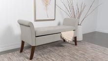 Load image into Gallery viewer, Farrah - Velvet Upholstered Rolled Arm Storage Bench