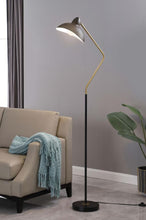 Load image into Gallery viewer, Lucien - Dome Shade Metal Task Floor Lamp - Black