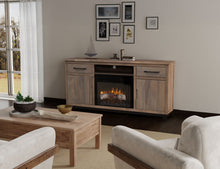 Load image into Gallery viewer, Natural Parota - 70&quot; Electric Fireplace - Brown Cappuccino
