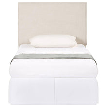 Load image into Gallery viewer, Izzy - Upholstered Twin Panel Headboard - Sand