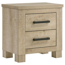 Load image into Gallery viewer, Oakglen - 2-Drawer Nightstand Bedside Table - Weathered Oak