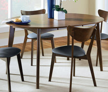 Load image into Gallery viewer, Jedda - Oval Extension Leaf Dining Table - Dark Walnut