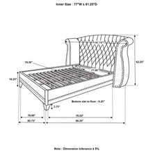 Load image into Gallery viewer, Barzini - Upholstered Wingback Bed