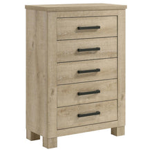 Load image into Gallery viewer, Oakglen - 5-Drawer Bedroom Chest Of Drawers - Weathered Oak