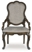 Load image into Gallery viewer, Maylee - Dark Brown - Dining Upholstered Arm Chair (Set of 2)