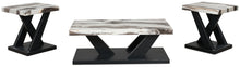 Load image into Gallery viewer, Cendill - Dark Brown / White / Black - Occasional Table Set (Set of 3)