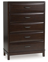 Load image into Gallery viewer, Vanmore - Dark Brown - Five Drawer Chest