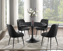 Load image into Gallery viewer, Colfax - Black Marquina Marble Dining Set