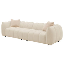 Load image into Gallery viewer, Winchester - Boucle Upholstered Extra Long Sofa - Sand Pebble