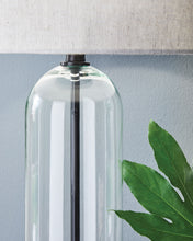 Load image into Gallery viewer, Kerrbrook - Clear / Black - Glass Table Lamp