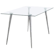 Load image into Gallery viewer, Gilman - Rectangular 64-inch Glass Top Dining Table