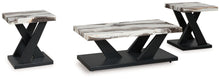 Load image into Gallery viewer, Cendill - Dark Brown / White / Black - Occasional Table Set (Set of 3)