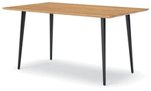 Load image into Gallery viewer, Gretlynn - Black / Natural - Rectangular Dining Room Table