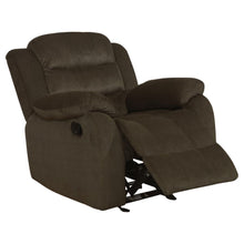 Load image into Gallery viewer, Rodman - Upholstered Padded Arm Glider Recliner - Olive Brown