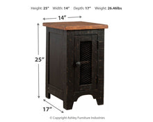 Load image into Gallery viewer, Valebeck - Black / Brown - Chair Side End Table