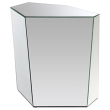 Load image into Gallery viewer, Capella - Mirrored Abstract Geometric End Table - Silver