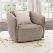 Load image into Gallery viewer, Townsend - Chenille Upholstered Rolled Arm Chair - Latte