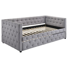 Load image into Gallery viewer, Mockern - Upholstered Twin Daybed With Trundle - Gray