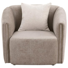 Load image into Gallery viewer, Townsend - Chenille Upholstered Rolled Arm Chair - Latte