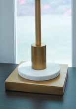 Load image into Gallery viewer, Fritzburn - Gold Finish / White - Metal Table Lamp