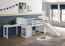 Load image into Gallery viewer, Millie - Twin Workstation Loft Bed With 7&quot; Mattress - White