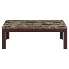 Load image into Gallery viewer, Rhodes - 3 Piece Faux Marble Top Coffee Table Set - Brown