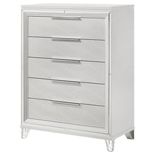 Load image into Gallery viewer, Marmore - 5-Drawer Bedroom Chest Of Drawers - White