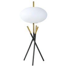 Load image into Gallery viewer, Layton - White Orb Shade Tripod Table Lamp - Black