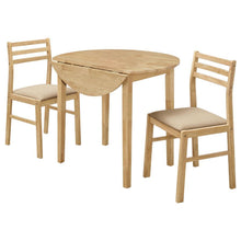 Load image into Gallery viewer, Bucknell - 3 Piece Round Drop Leaf Dining Table Set
