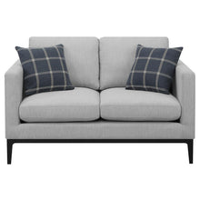 Load image into Gallery viewer, Apperson - Upholstered Track Arm Loveseat - Light Gray
