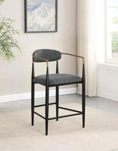 Load image into Gallery viewer, Tina - Metal Counter Height Bar Stool With Upholstered Back And Seat (Set of 2)