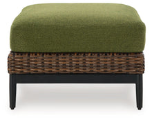 Load image into Gallery viewer, Horizon Hall - Brown / Green - Ottoman With Cushion