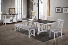 Load image into Gallery viewer, Maisie - Bench - White / Brown
