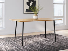 Load image into Gallery viewer, Gretlynn - Black / Natural - Rectangular Dining Room Table